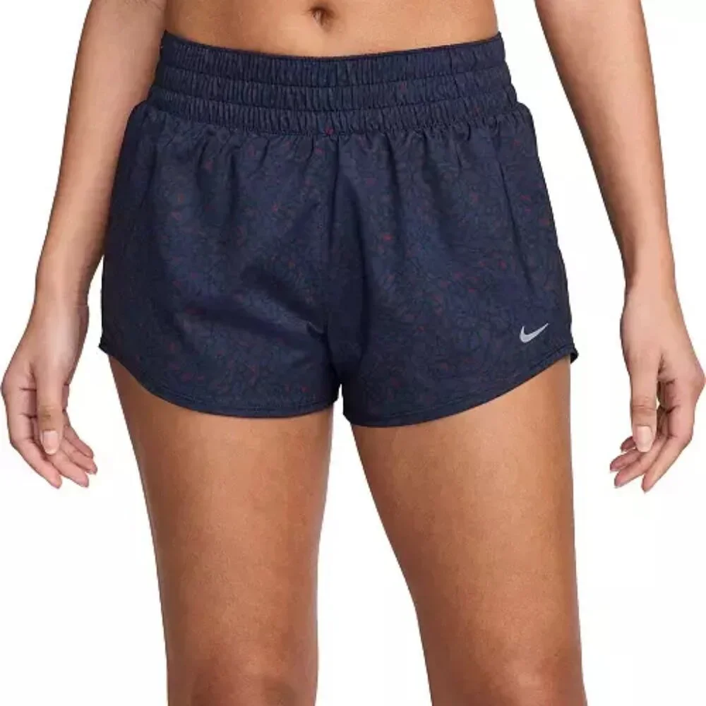 NWT New Nike Women's One Dri-FIT Mid-Rise 3" Brief-Lined Shorts Size Small S - Picture 1 of 5